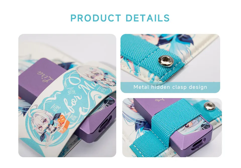 CVJ MAGNETIC LEATHER CASE LILA&HIBIKI