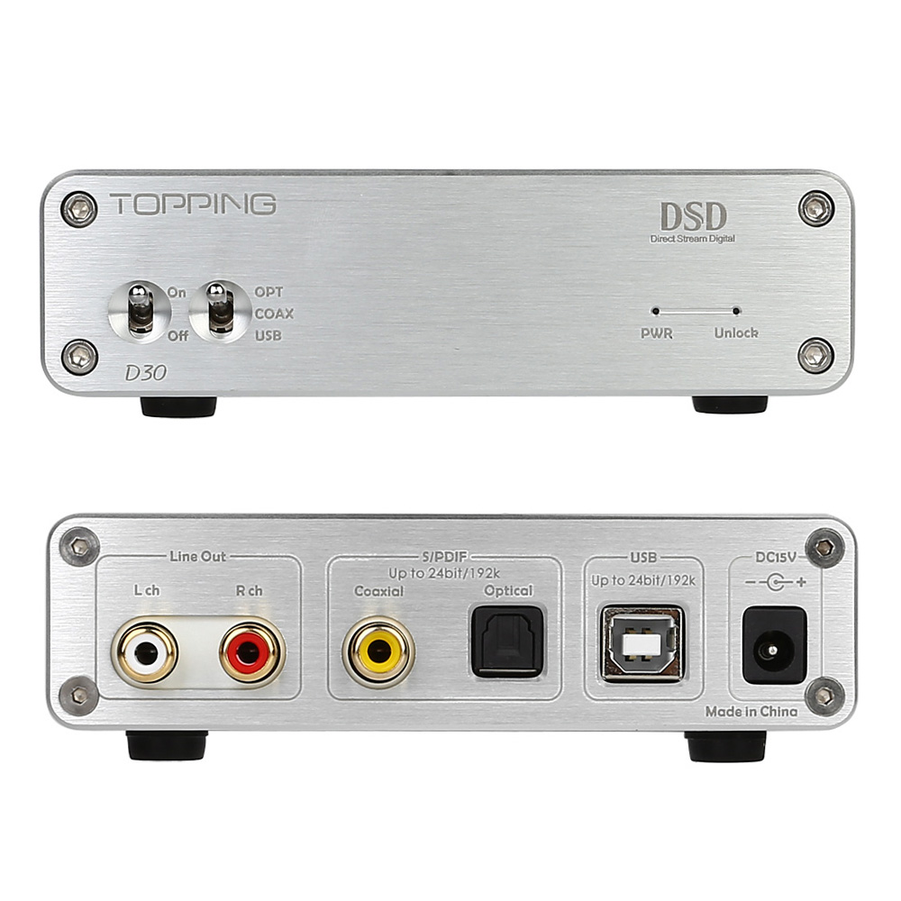 Topping D30 24bit/192kHz DSD S/PDIF & USB DAC