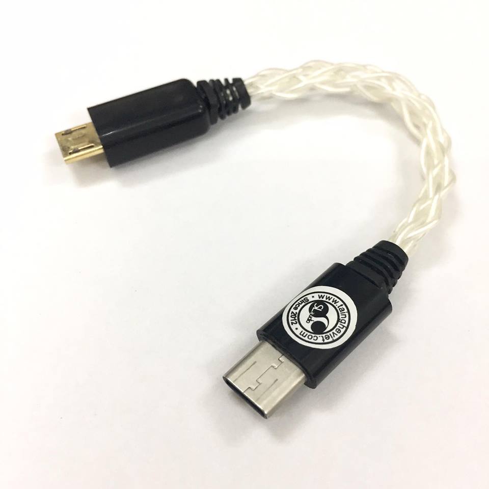 Cáp Bạc OTG Type C to Micro USB